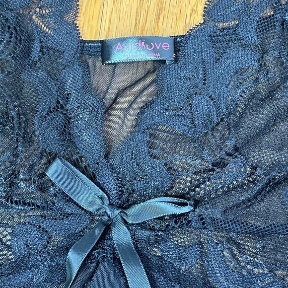 Avidlove Lingerie Nightgown Sexy Chemise Top Y2K babydoll Mesh bow Slip Dress - Picture 4 of 8